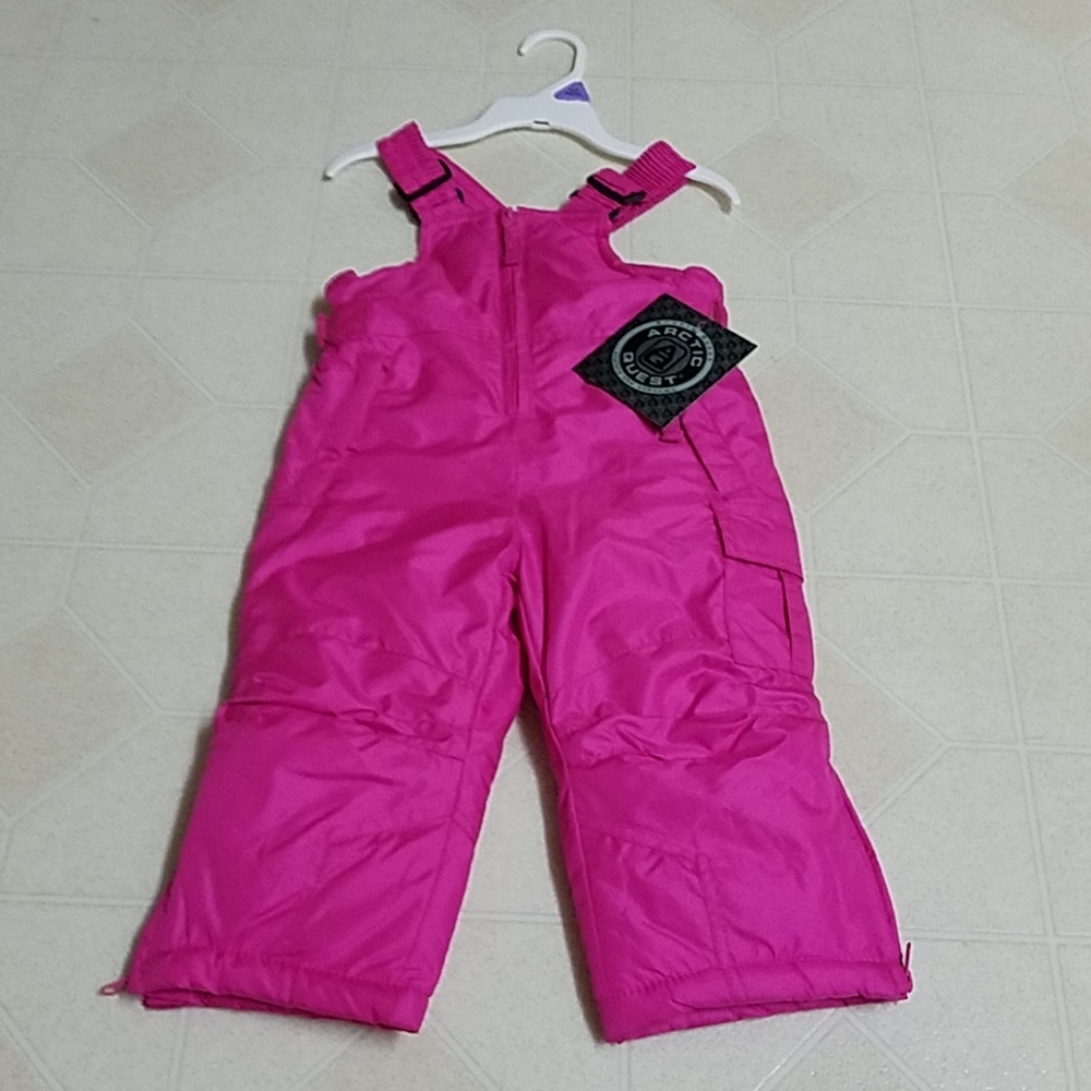 Pink Kids Snow Bib